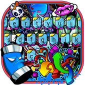 Graffiti Wall Keyboard Theme icon