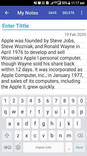 My Notes screenshot 4