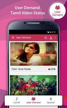 Tamil Video Status - Tamil Lyrical Video Song screenshot 2