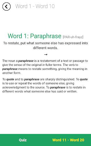 Verbal Advantage - Level 1 screenshot 2