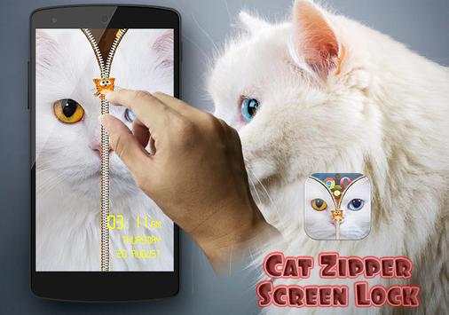 Cat Zipper Screen Lock Free screenshot 3