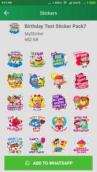 Birthday Stickers For Whatsapp-WAsticker Apps screenshot 5