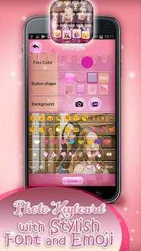 Photo Keyboard with Stylish Font and Emoji screenshot 3