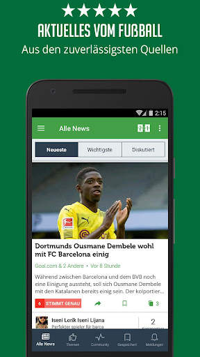 Fußball-News und Ergebnisse screenshot 1