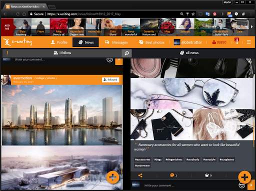 X-uniting - social network screenshot 9
