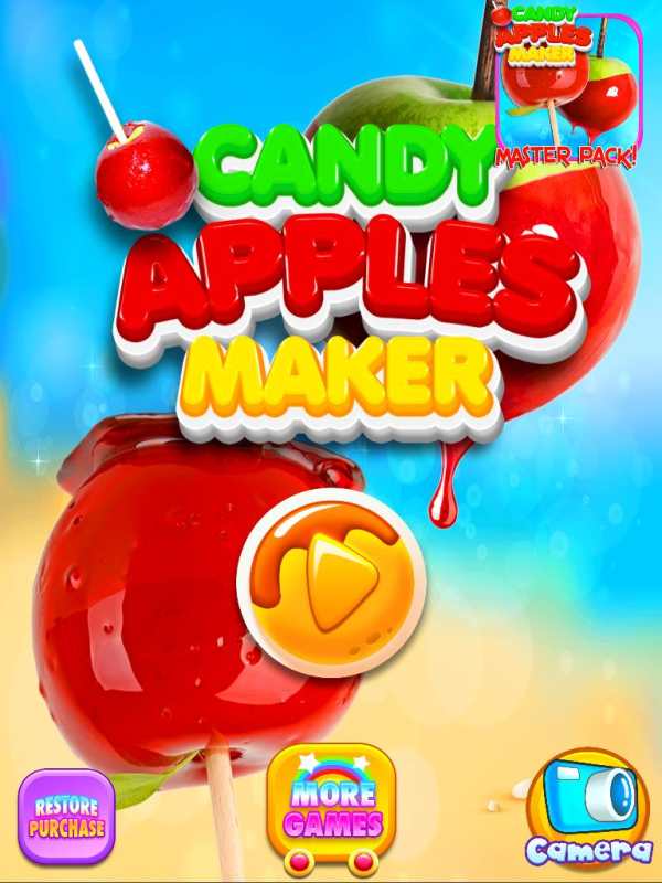 Candy Apples Maker - Kids Cooking Games FREE screenshot 1
