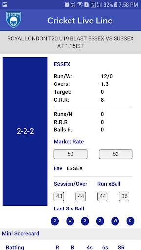 Cricket Live Line screenshot 2