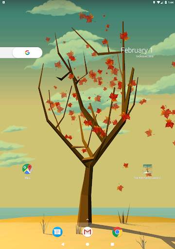 Tree With Falling Leaves Live Wallpaper - FREE screenshot 11