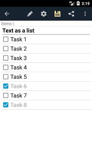 Notepad with password (free, no ads) 6 تصوير الشاشة
