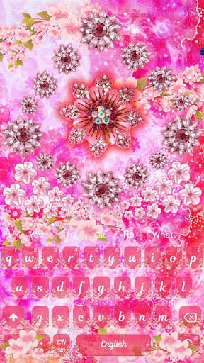 Cherry blossom gravity keyboard screenshot 4