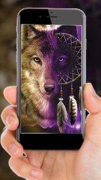 Lone Wolf Wallpaper lock screen: Wolves Wallpapers 2 تصوير الشاشة