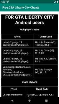 Portable GTA Liberty City Cheats screenshot 3