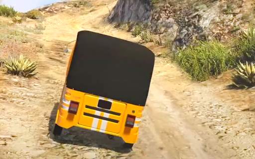 Tuk Tuk Rickshaw Driving Offroad Auto Game screenshot 4