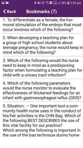 Maternal and Child Nursing Quiz स्क्रीनशॉट 6