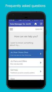 Data Manager for Jio :Check Jio Data Balance,Usage screenshot 4