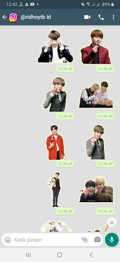 Stiker WA JiKook BTS WAStickerApps screenshot 4