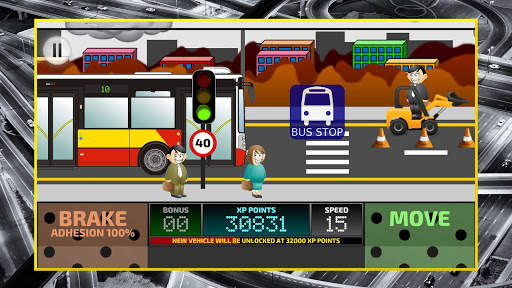 City Bus Driving Simulator 2D - coach driver sim screenshot 9