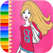 Barbie Coloring Page icon
