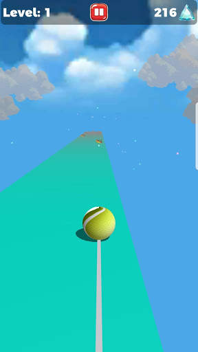 Rush Ball Dash: Speed Pixel Ball | 3D Rolling Game скриншот 2