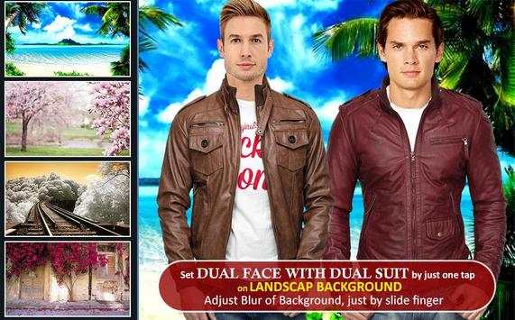 Men Jacket Dual Photo Suit 2 تصوير الشاشة