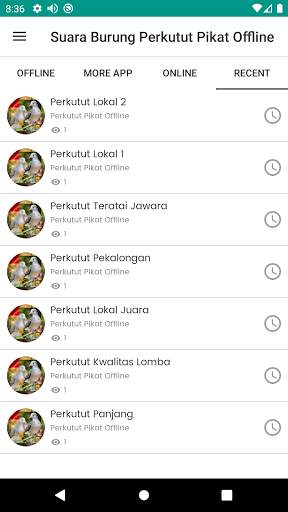 Suara Burung Perkutut Pikat Offline screenshot 2