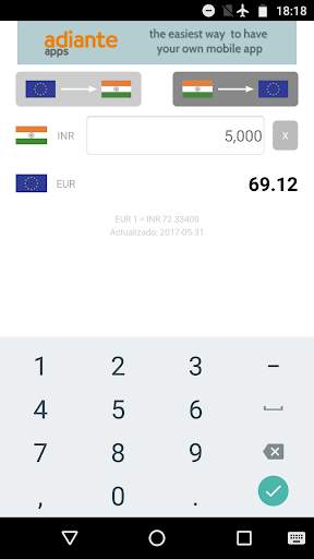 Euro to Indian Rupee screenshot 2