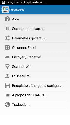 SCANPET NEW - Inventaire   Codes barre screenshot 8