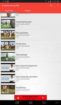 Cricket Coaching RHB screenshot 3