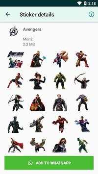 Avengers Stickers for WhatsApp (WAStickerApp) screenshot 3