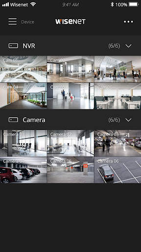 Wisenet mobile screenshot 1