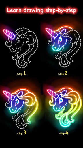 Learn To Draw Glow Cartoon screenshot 3