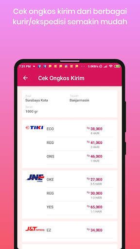 Cek Resi dan Ongkos Kirim screenshot 4