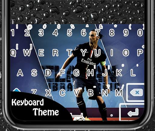 Simple Keyboard of Ibrahimovic Theme screenshot 1