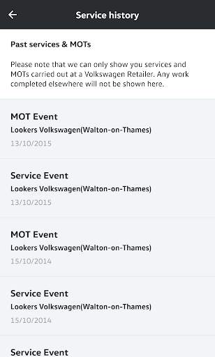 My Volkswagen screenshot 3