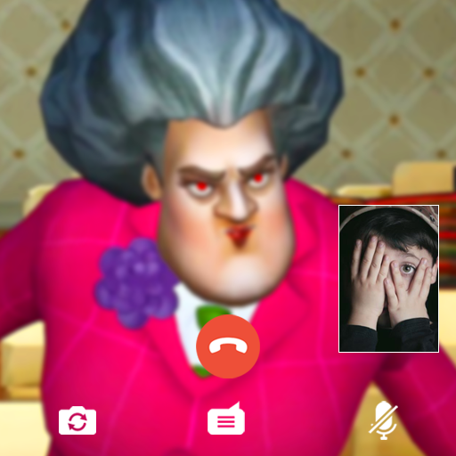 fake call simulation for scary teacher icon