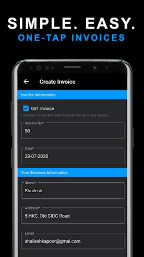 Gst invoice and billing app free screenshot 2