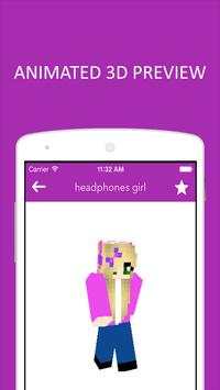 3D Girl Skins for Minecraft PE screenshot 3