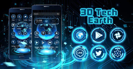3D Tech Earth Theme screenshot 7