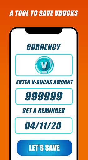Free VBucks Saver - Daily Free V Bucks Saver 2020 screenshot 1