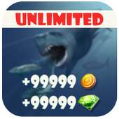 Gems for Hungry Shark ✔️ prank logo