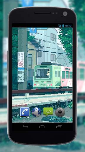 Rain Pixel Art 2D Live Wallpaper screenshot 1