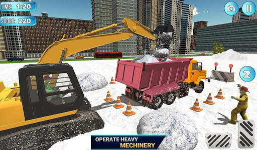 Mega Snow Excavator Machine Simulator 20 screenshot 8