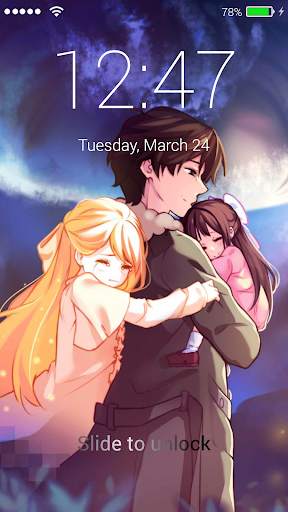 anime lock screen 3 تصوير الشاشة