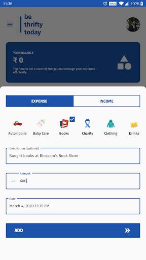 Be Thrifty Today: A Simple & Secure Money Manager स्क्रीनशॉट 6