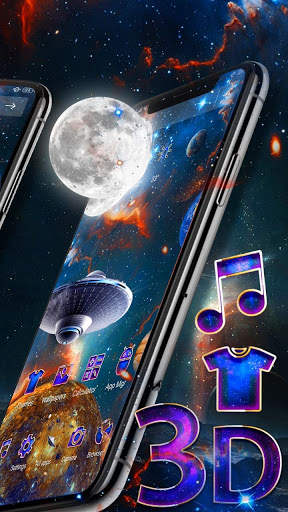 3D Galaxy Parallax Theme screenshot 3