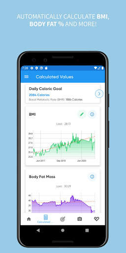 Body Measurement, Body Fat and Weight Loss Tracker screenshot 2