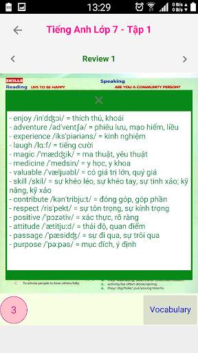 Tieng Anh Lop 7 Moi - Tap 1 screenshot 10