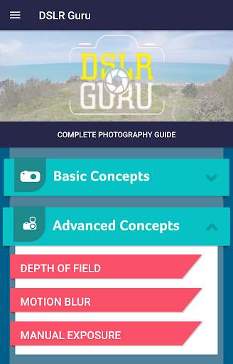DSLR Guru - Photography guide 3 تصوير الشاشة