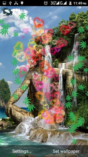Green Weed HD Live Wallpaper screenshot 3