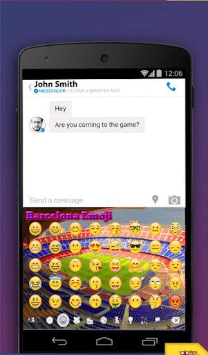 Barcelona Keyboard Emoji screenshot 3